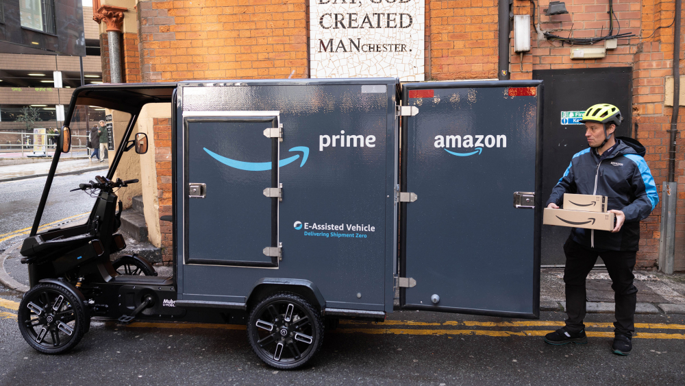 Amazon: Ecargo bike launch in Manchester