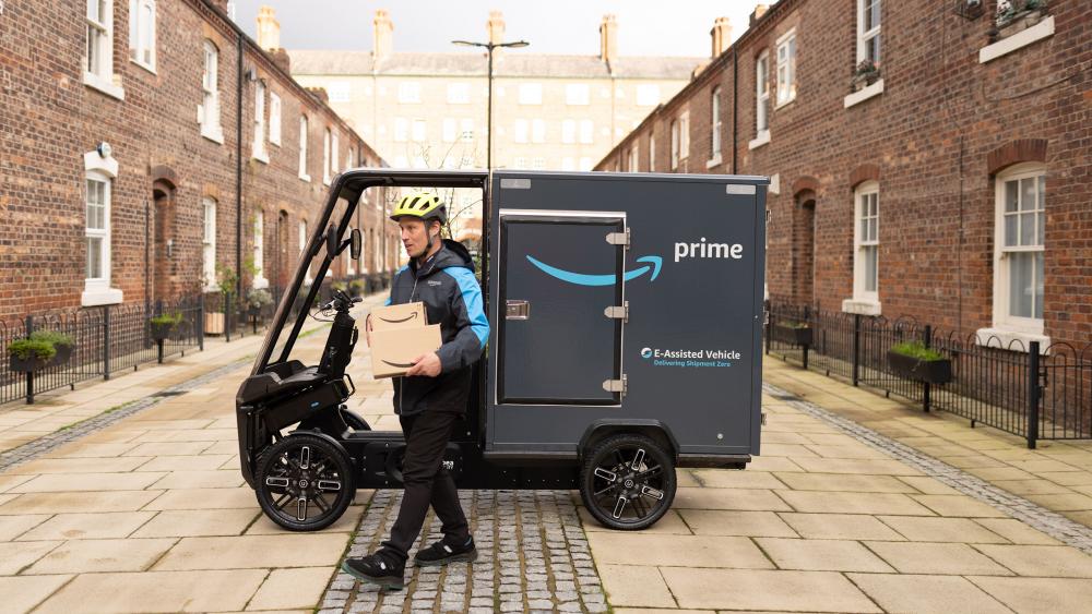 Amazon: Ecargo bike launch in Manchester
