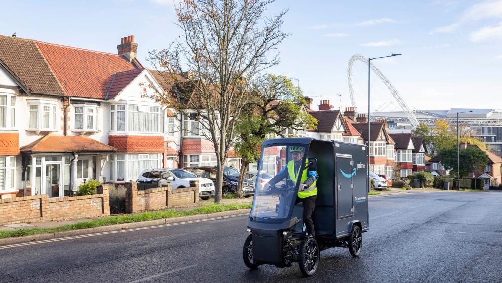 Amazon: Ecargo bike launch in Wembley