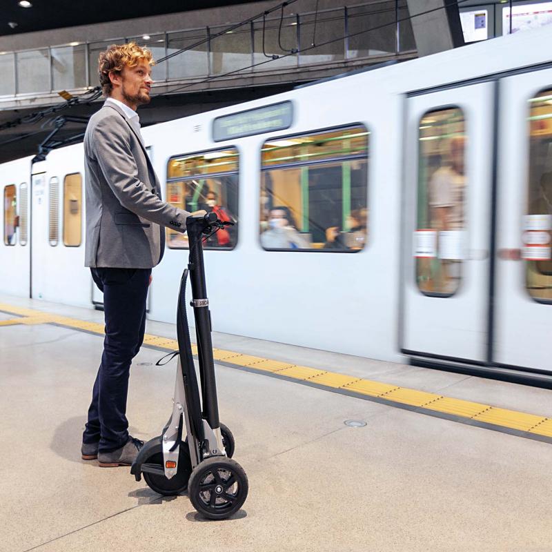 Mit dem XBoard in der U-Bahn