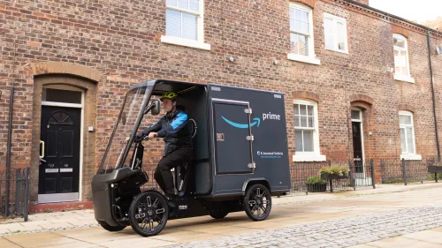 Amazon: Ecargo bike launch in Manchester