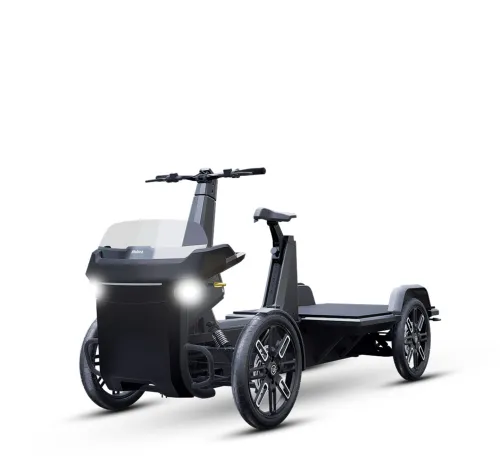 Ansicht vorne E-Lastenrad BASE